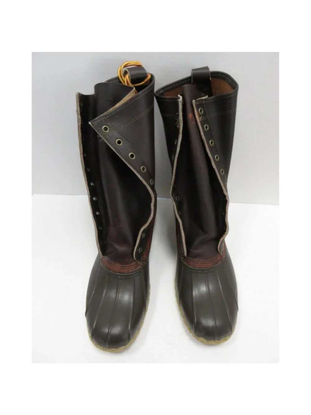 LL Bean Duck Boots 11 D Maine Signature Leather Hunting Shoes  USA